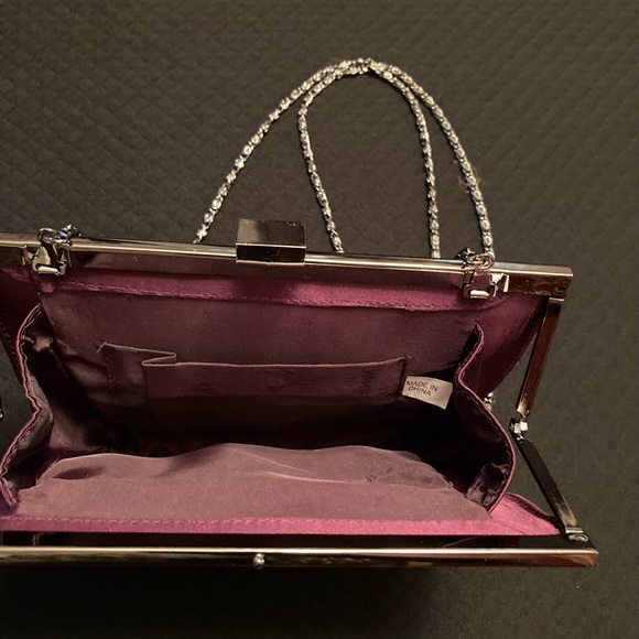 Satin Evening Clutch/Shoulder Bag - Picture 5 of 5